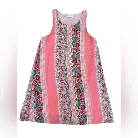 Everly Women’s Shift Dress Size S Sleeveless Peach Floral Flowy Vacation Summer - Picture 5 of 7